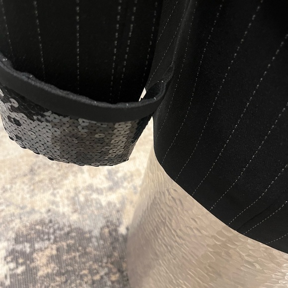 Lillie Rubin pin stripe holiday blazer size 4 1990 does 1970s vintage - Picture 5 of 16